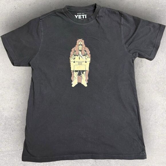 Yeti Mens T Shirt Small Short Sleeve‎ Black Graphic - Picture 1 of 6